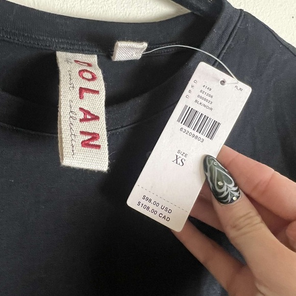 NWT Dolan Black Tie Dress Size Small - Picture 5 of 7